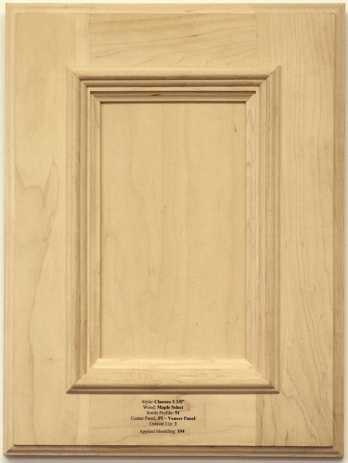 Osbourne cabinet Door with Applied Mouldings in maple