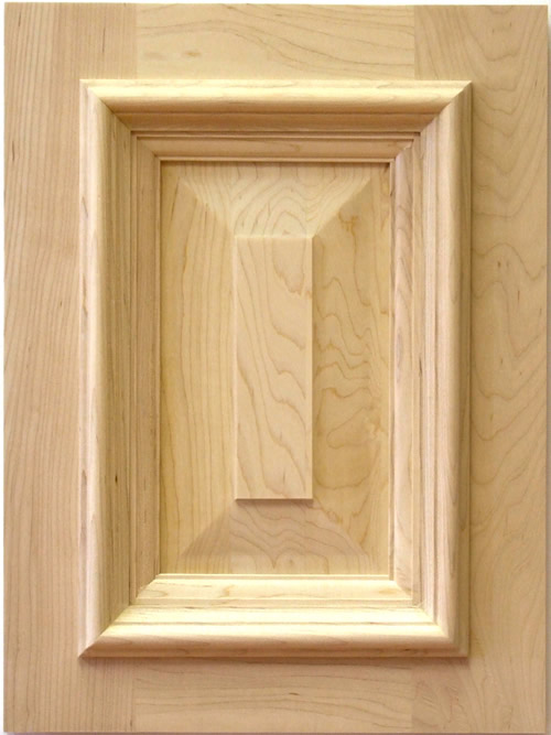 Hickling Kitchen Cabinet Door with applied moulding in maple