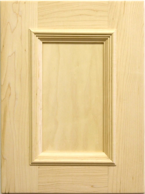 Glenellen cabinet door with applied mouldings in maple