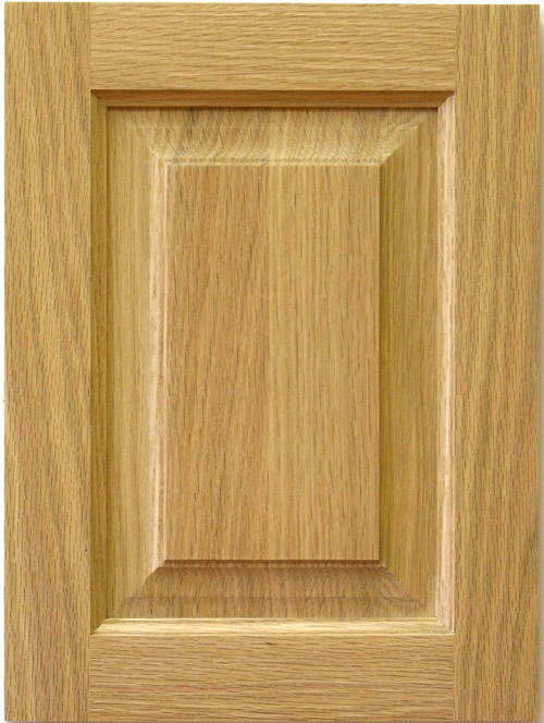 Harwood cabinet door in red oak