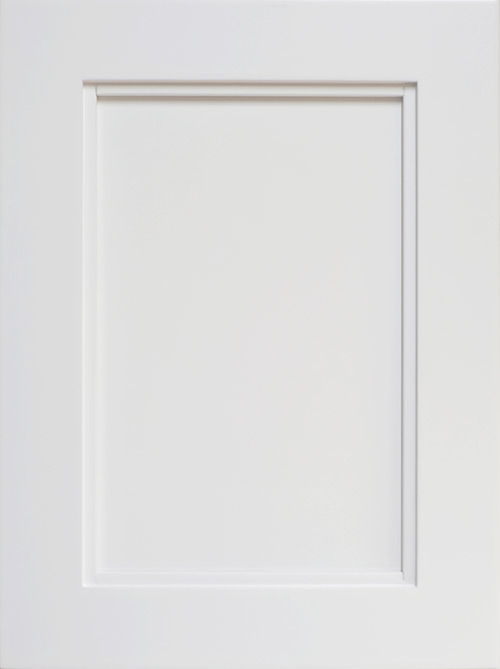 Canyon shaker door painted white