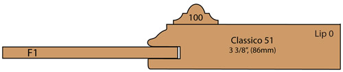 cross section of Fleming cabinet door