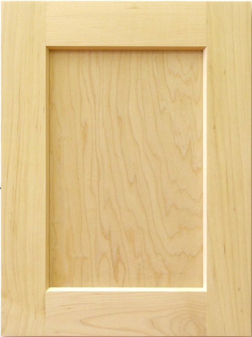 Henegan bevelled shaker cabinet door in maple