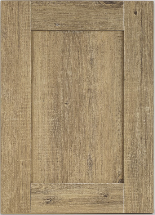 Rustic Farmhouse laminate cabinet door front view