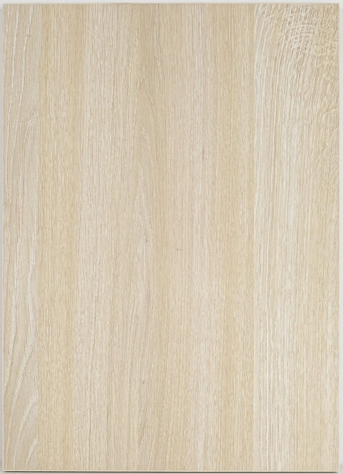 milky oak laminate cabinet door back view