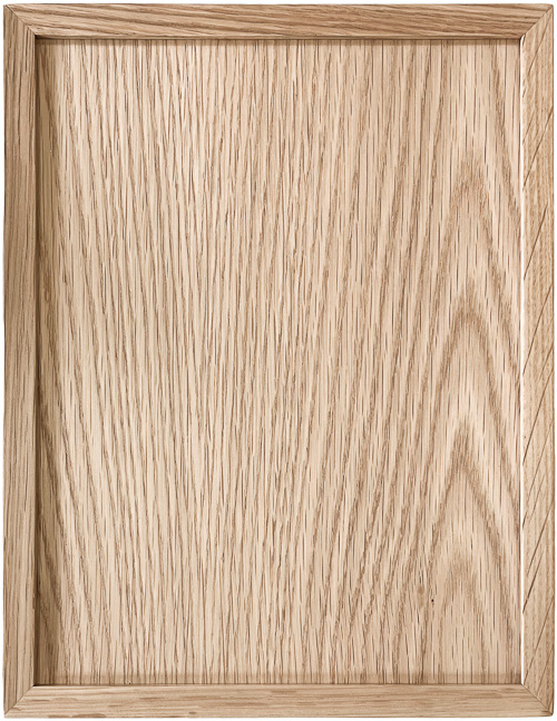 Kline shaker cabinet door in flat cut white oak