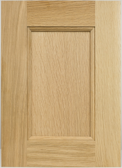 Ashburn shaker cabinet door in rift sawn white oak